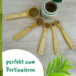 unverpackt Dosierlöffel-Set aus Bambus