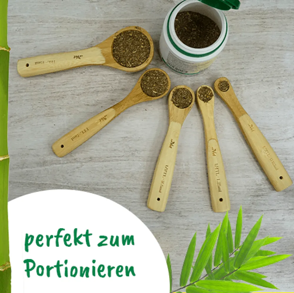 unverpackt Dosierlöffel-Set aus Bambus