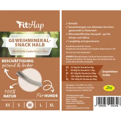 Fit-Hap Geweihmineral-Snack halb M (80-120 g)