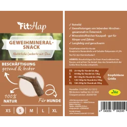 Fit-Hap Geweihmineral-Snack S (50-80 g)