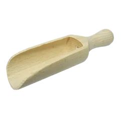 unverpackt Schaufel aus Holz rund 14 cm